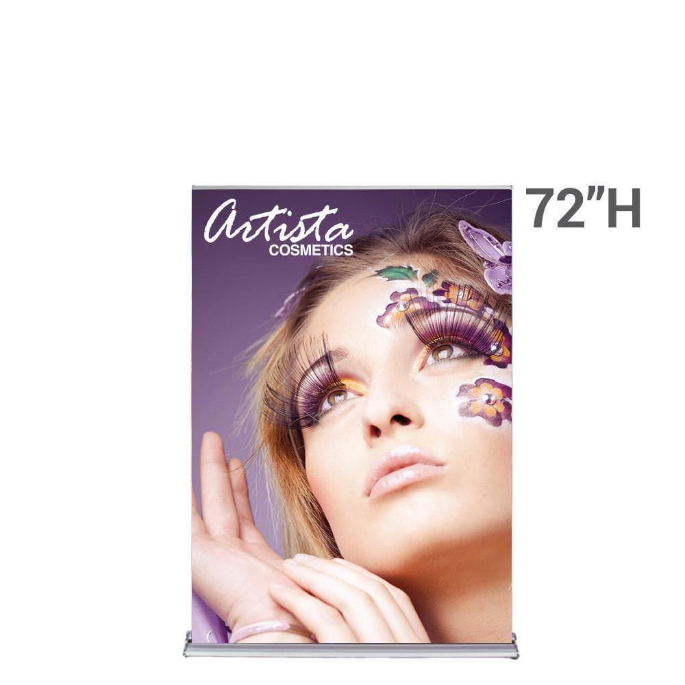 48" SilverStep Retractable Banner Stand (Silver) - WS Display