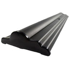 36" SilverStep Tabletop Retractable Banner Stand (Black and Silver) - WS Display
