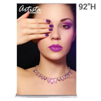 60" SilverStep Retractable Banner Stand (Silver) - WS Display